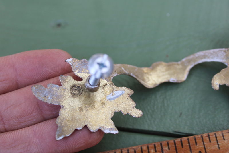 photo of 30 vintage drawer pulls, french provincial gold & white ornate rococo cabinet furniture handles, hardware lot  #7