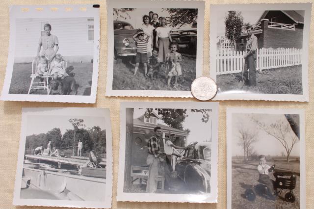 photo of 300+ old black & white photos, snapshots of midwest family life vintage 40s 50s 60s #17