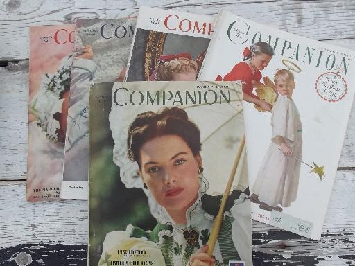 photo of 30s 40 50s vintage Woman's Home Companion magazines lot, 14 issues #6