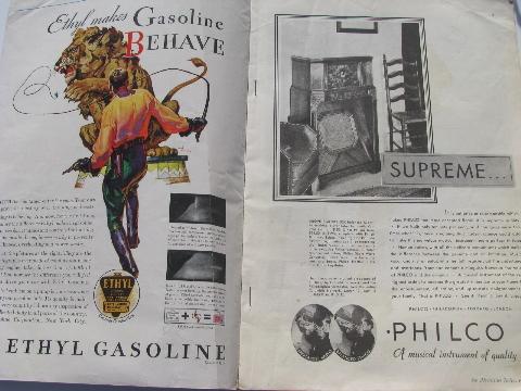 photo of 30s vintage Better Homes and Gardens magazines, retro ads and illustrations #7