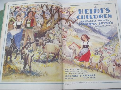 photo of 30s vintage Heidi and sequels series books, Shirley Temple photos #9