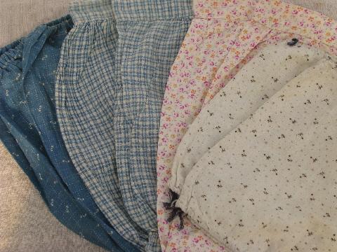 photo of 30s vintage arm aprons, cotton housedress sleeves for kitchen and cleaning #1