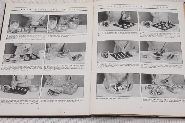 photo of 30s vintage cookbook w/ color illustrations, baking recipe book Anyone Can Bake dated 1930 #2