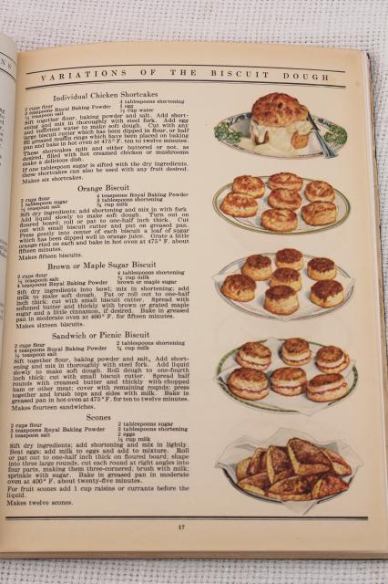 photo of 30s vintage cookbook w/ color illustrations, baking recipe book Anyone Can Bake dated 1930 #6