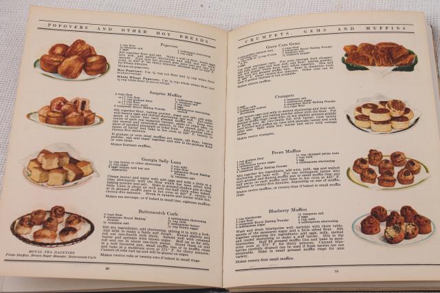 photo of 30s vintage cookbook w/ color illustrations, baking recipe book Anyone Can Bake dated 1930 #8