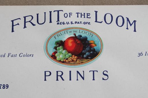 photo of 30s vintage fabric sample book, Fruit of the Loom cotton print fabric swatches catalog  #2