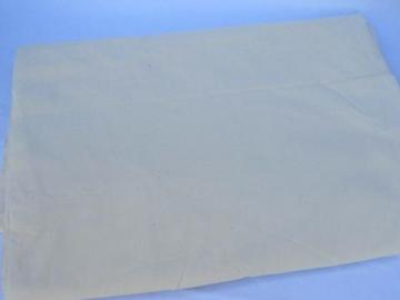 catalog photo of 36'' wide vintage muslin quilting fabric, unbleached natural cotton