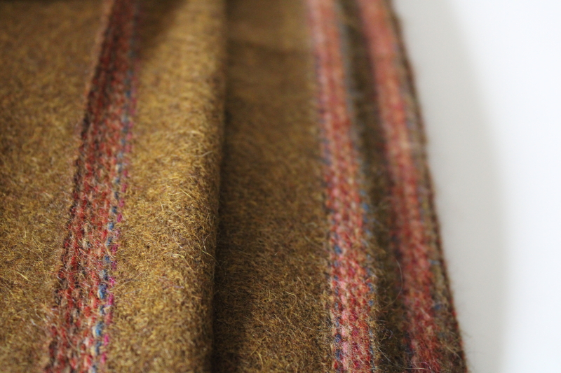 photo of 4 yards 58 wide army green wool fabric, olive drab color nice thick vintage fabric all wool #2