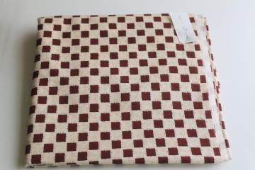 catalog photo of 4 yds cotton quilt fabric, primitive patches checkerboard patchwork print Springs One Heart One Mind 