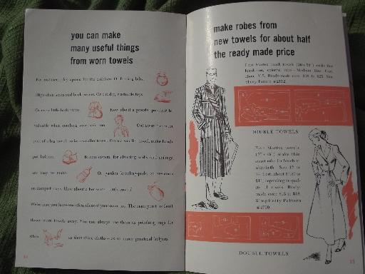 photo of 40s 50s vintage advertising booklets, brides guides to bath towels #6