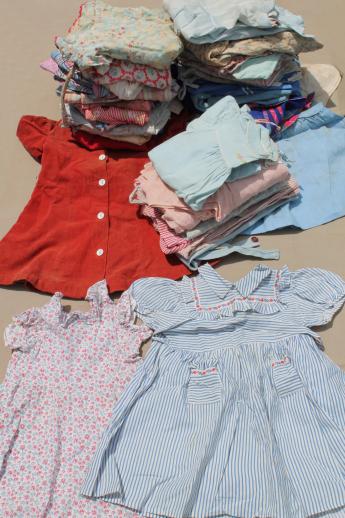 photo of 40s 50s vintage clothes for little girls, feed sack fabric dresses, playclothes etc. #1