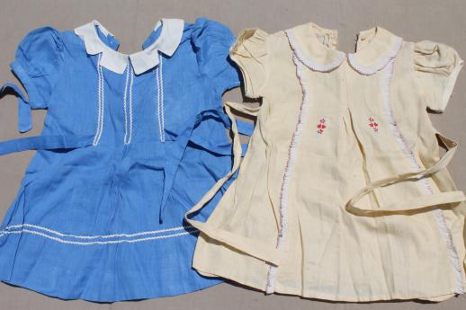 photo of 40s 50s vintage clothes for little girls, feed sack fabric dresses, playclothes etc. #2