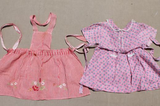 photo of 40s 50s vintage clothes for little girls, feed sack fabric dresses, playclothes etc. #7