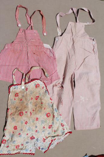 photo of 40s 50s vintage clothes for little girls, feed sack fabric dresses, playclothes etc. #8