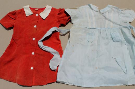 photo of 40s 50s vintage clothes for little girls, feed sack fabric dresses, playclothes etc. #9