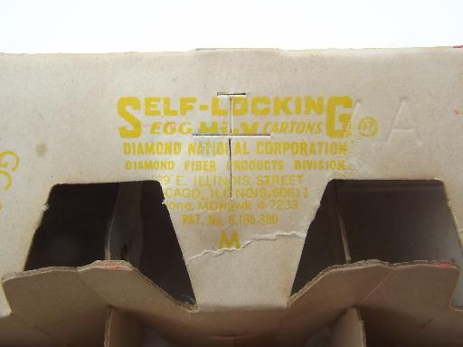 photo of 40s 50s vintage egg carton w/ great old print graphics, Farm Fresh Eggs #8