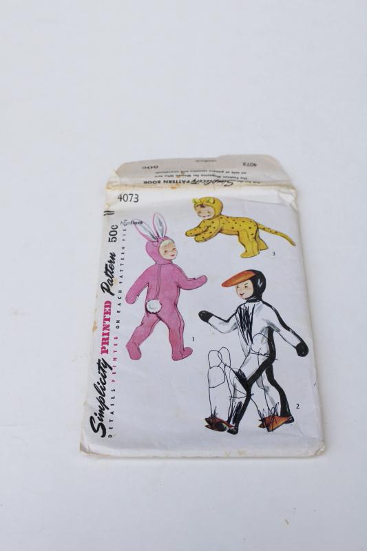 photo of 40s 50s vintage pink bunny suit costume sewing pattern, Ralphie A Christmas Story #1