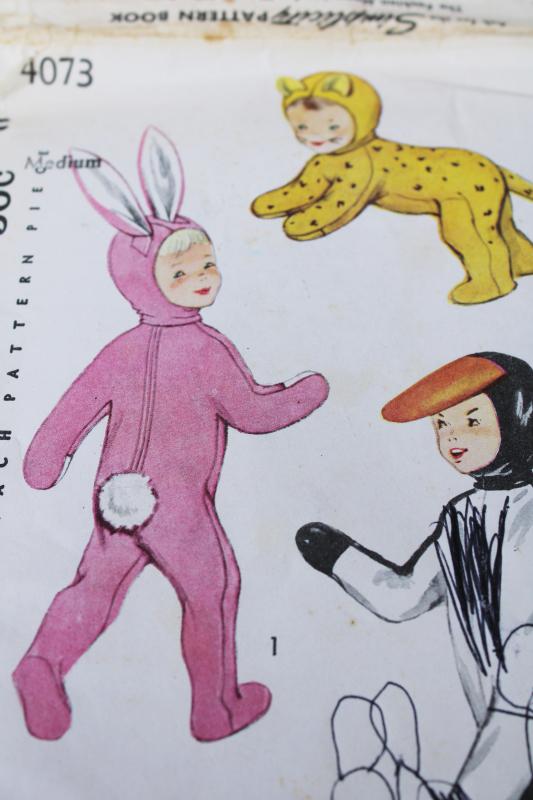 photo of 40s 50s vintage pink bunny suit costume sewing pattern, Ralphie A Christmas Story #3