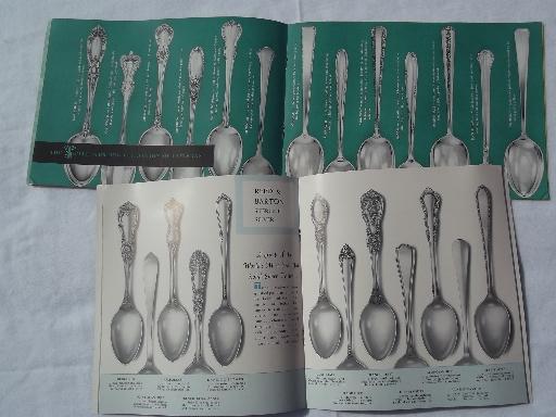 photo of 40s andd 50s vintage silverware silver flatware pattern leaflets and catalogs #4