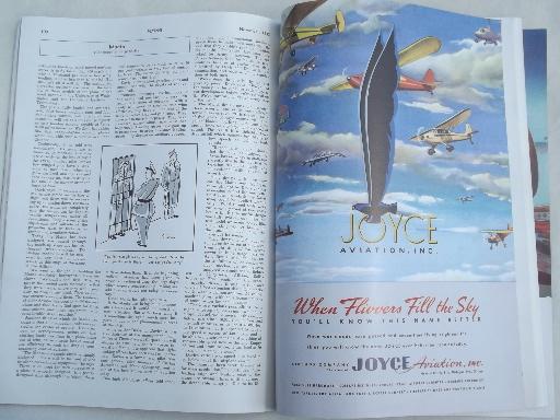 photo of 40s vintage Flying / Industrial Aviation magazine w/ WWII airplane photos #3