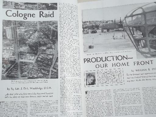 photo of 40s vintage Flying / Industrial Aviation magazine w/ WWII airplane photos #3