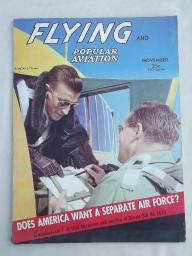 catalog photo of 40s vintage Flying & Popular Aviation magazine w/ many old airplane photos