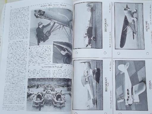 photo of 40s vintage Flying & Popular Aviation magazine w/ many old airplane photos #6