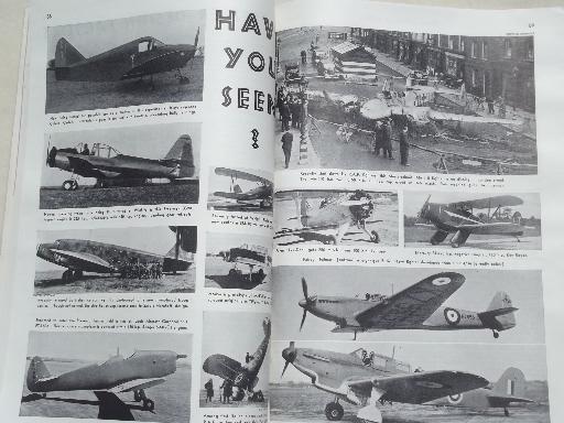 photo of 40s vintage Flying & Popular Aviation magazine w/ many old airplane photos #4