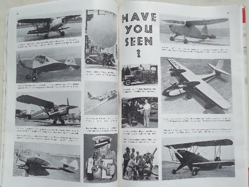 photo of 40s vintage Flying & Popular Aviation magazine w/ many old airplane photos #4