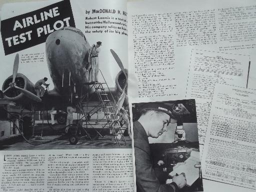 photo of 40s vintage Flying & Popular Aviation magazine w/ many old airplane photos #2