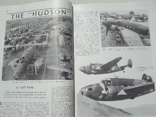 photo of 40s vintage Flying & Popular Aviation magazine w/ many old airplane photos #3