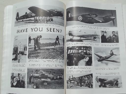 photo of 40s vintage Flying & Popular Aviation magazine w/ many old airplane photos #4