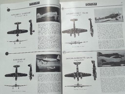 photo of 40s vintage Flying & Popular Aviation magazine w/ many old airplane photos #2