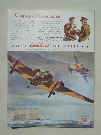 photo of 40s vintage Flying & Popular Aviation magazine w/ many old airplane photos #6