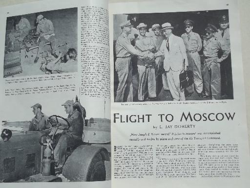 photo of 40s vintage Flying magazine, from airplane pilot estate collection #2