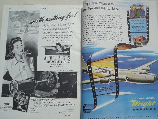 photo of 40s vintage Flying magazine, from airplane pilot estate collection #5