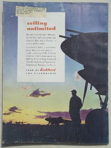 photo of 40s vintage Flying magazine, from airplane pilot estate collection #6