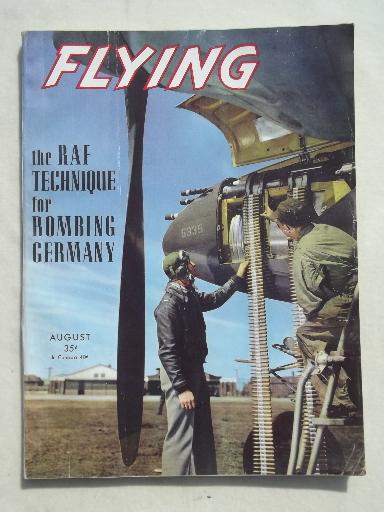 photo of 40s vintage Flying magazine, from airplane pilot estate collection #1