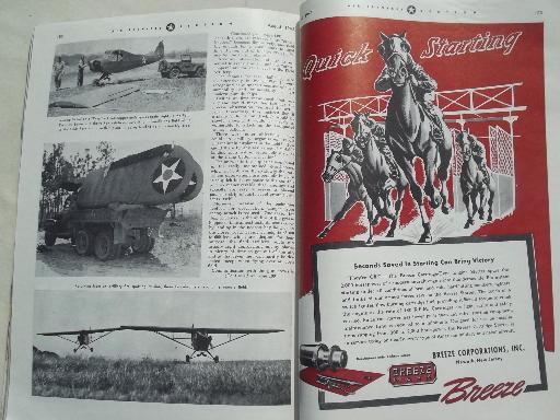 photo of 40s vintage Flying magazine, from airplane pilot estate collection #3