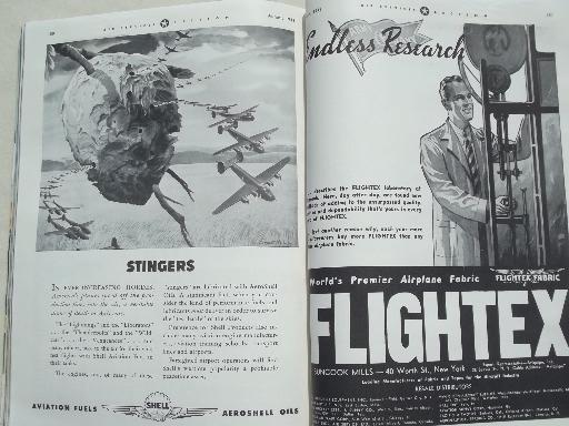 photo of 40s vintage Flying magazine, from airplane pilot estate collection #4