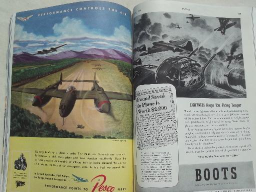 photo of 40s vintage Flying magazine, from airplane pilot estate collection #5