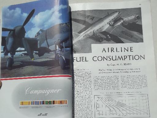 photo of 40s vintage Flying magazine, from airplane pilot estate collection #2