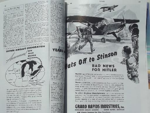 photo of 40s vintage Flying magazine, from airplane pilot estate collection #4