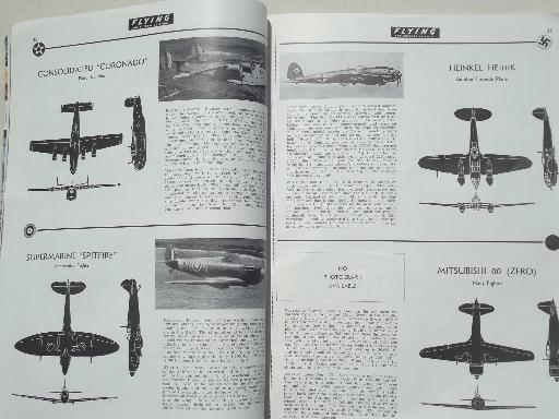 photo of 40s vintage Flying & Popular Aviation magazine w/ many old airplane photos #2