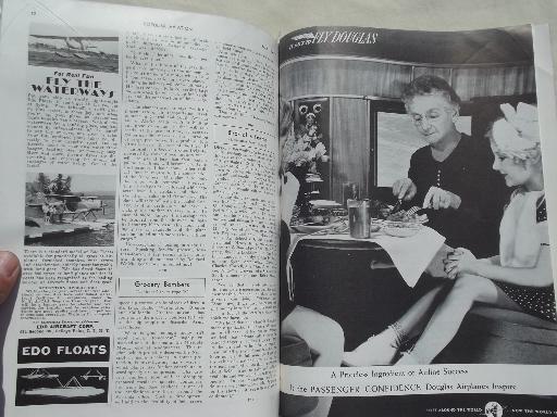 photo of 40s vintage Popular Aviation magazine, from airplane pilot estate collection #3