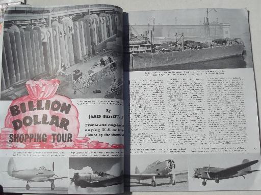 photo of 40s vintage Popular Aviation magazine, from airplane pilot estate collection #2