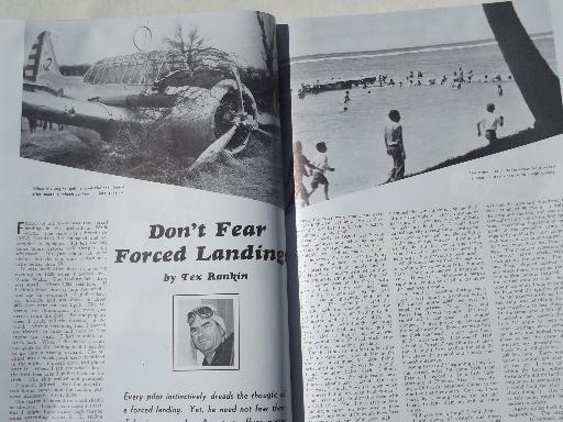 photo of 40s vintage Popular Aviation magazine, from airplane pilot estate collection #2