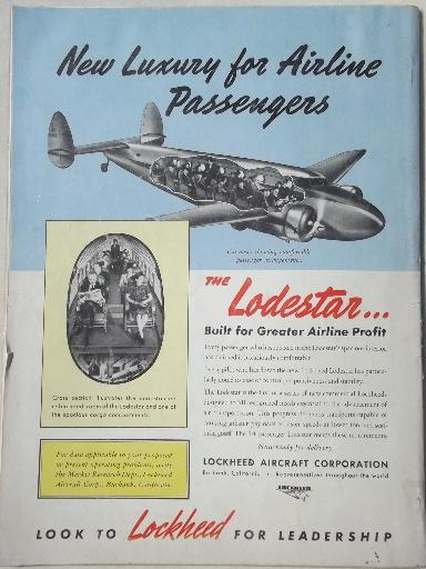 photo of 40s vintage Popular Aviation magazine, from airplane pilot estate collection #6