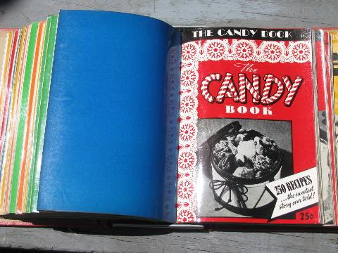 photo of 40s vintage cookbook recipe booklets binder, Encyclopedia of Cooking #2