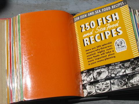 photo of 40s vintage cookbook recipe booklets binder, Encyclopedia of Cooking #4